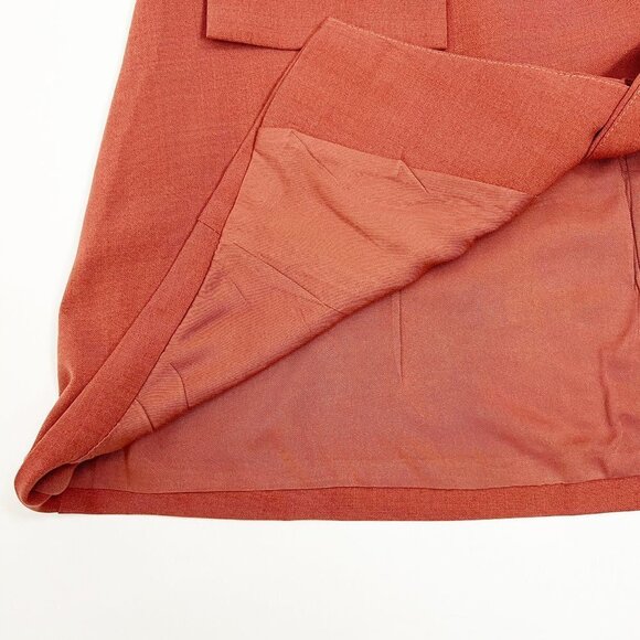 NWT WeWoreWhat Blazer Skirt Women's Size L Clay Wrap Mini - Picture 5 of 15